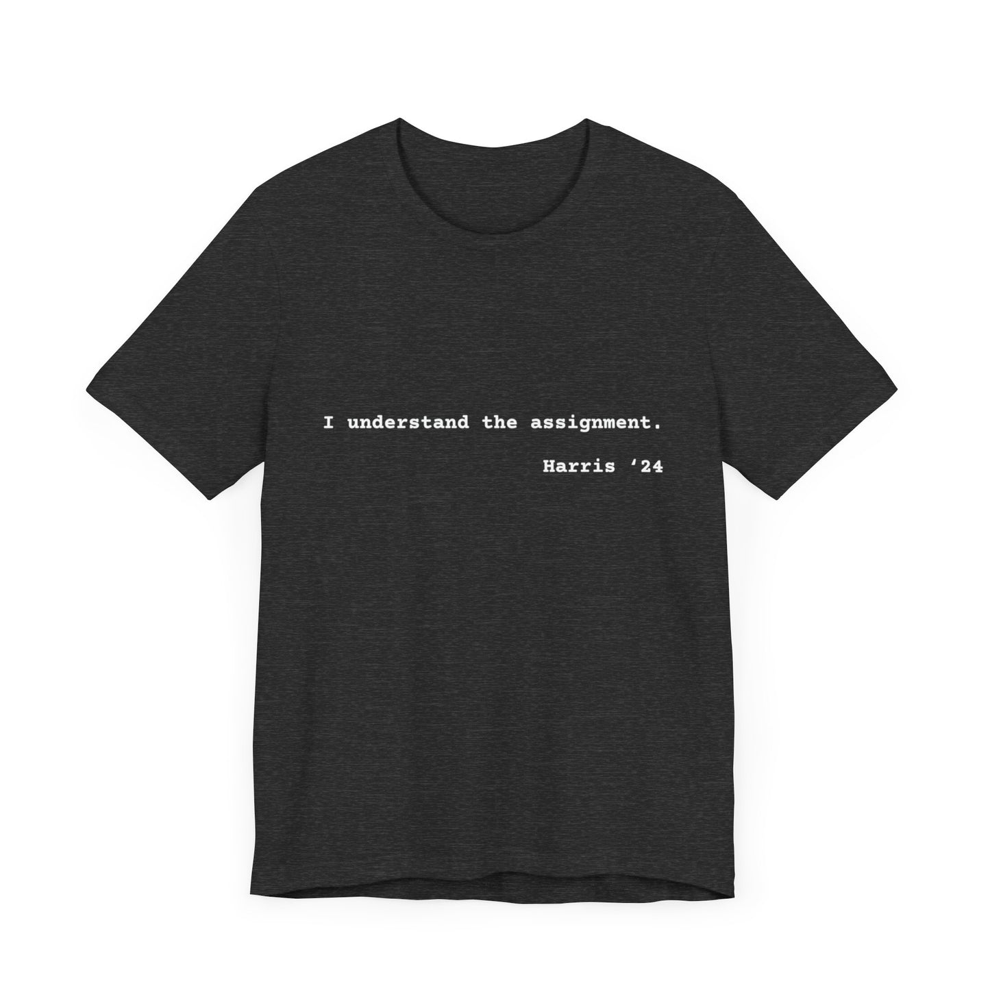I Understand The Assignment Tee- White Font
