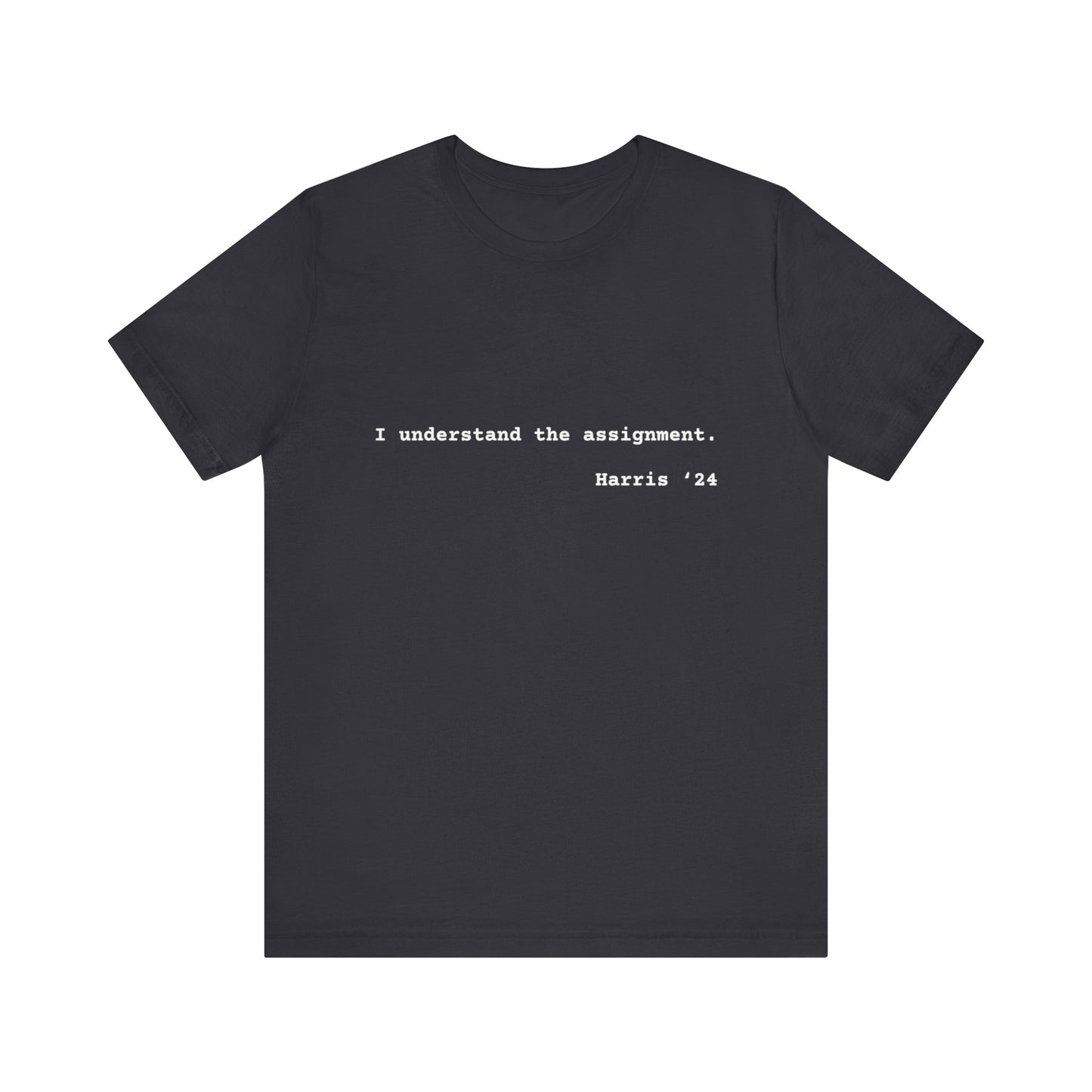 I Understand The Assignment Tee- White Font