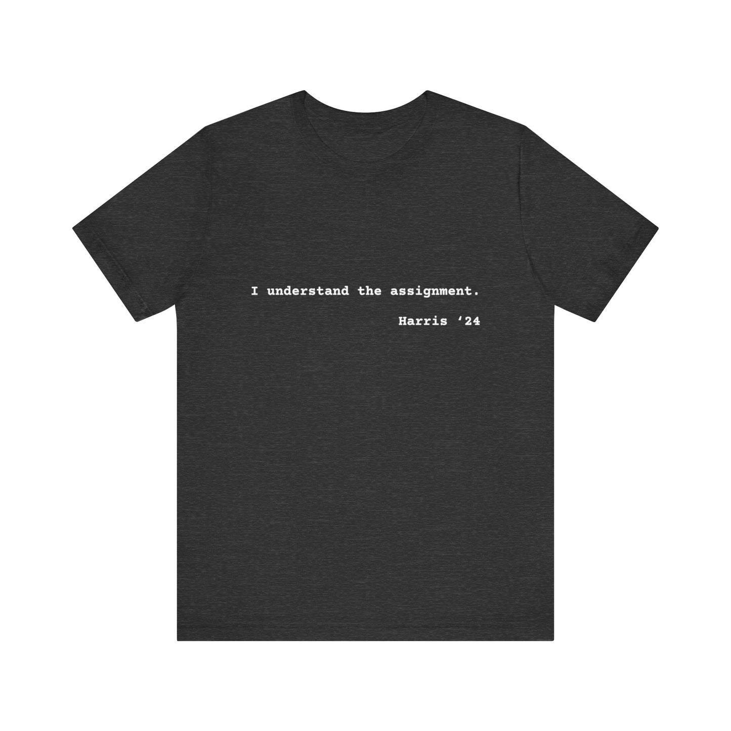 I Understand The Assignment Tee- White Font